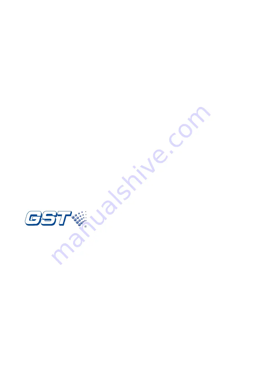 GST GST102A Installation And Operation Manual Download Page 43