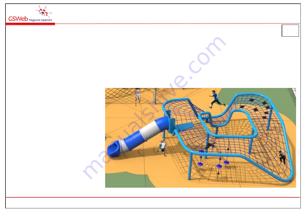 GSWeb Playground Equipment GS-RH112 Installation & Maintenance Instructions Manual Download Page 1