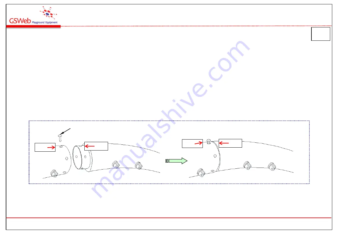 GSWeb Playground Equipment GS-RH115 Installation & Maintenance Instructions Manual Download Page 5