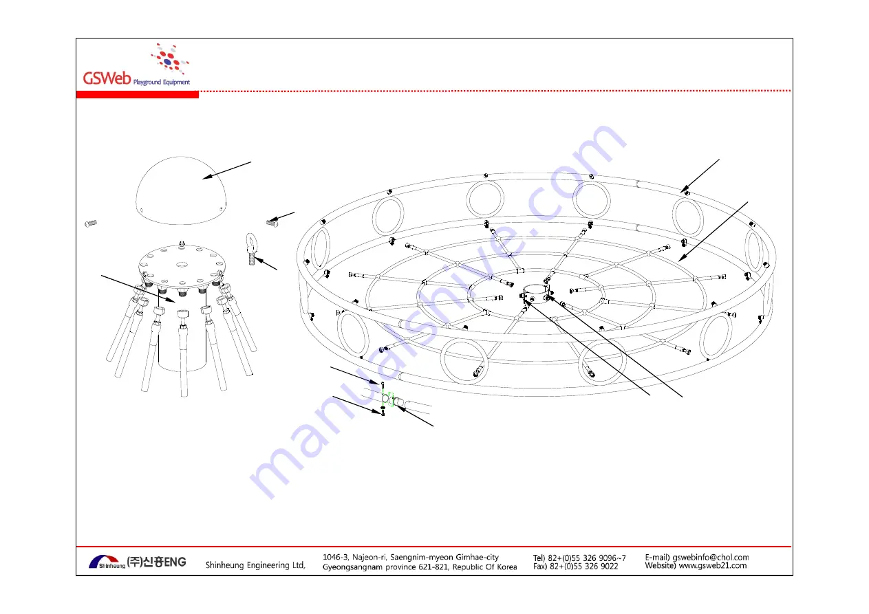 GSWeb Playground Equipment GS-SC2300 Скачать руководство пользователя страница 12