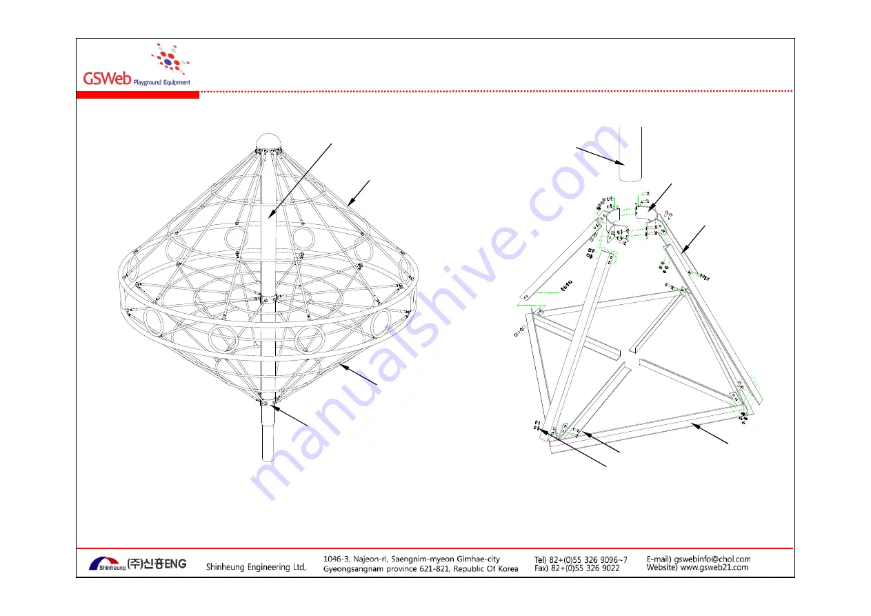 GSWeb Playground Equipment GS-SC2300 Скачать руководство пользователя страница 13