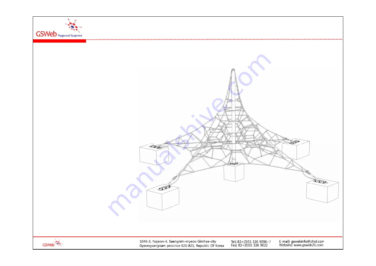 GSWeb Playground Equipment GS-W1002 Скачать руководство пользователя страница 4