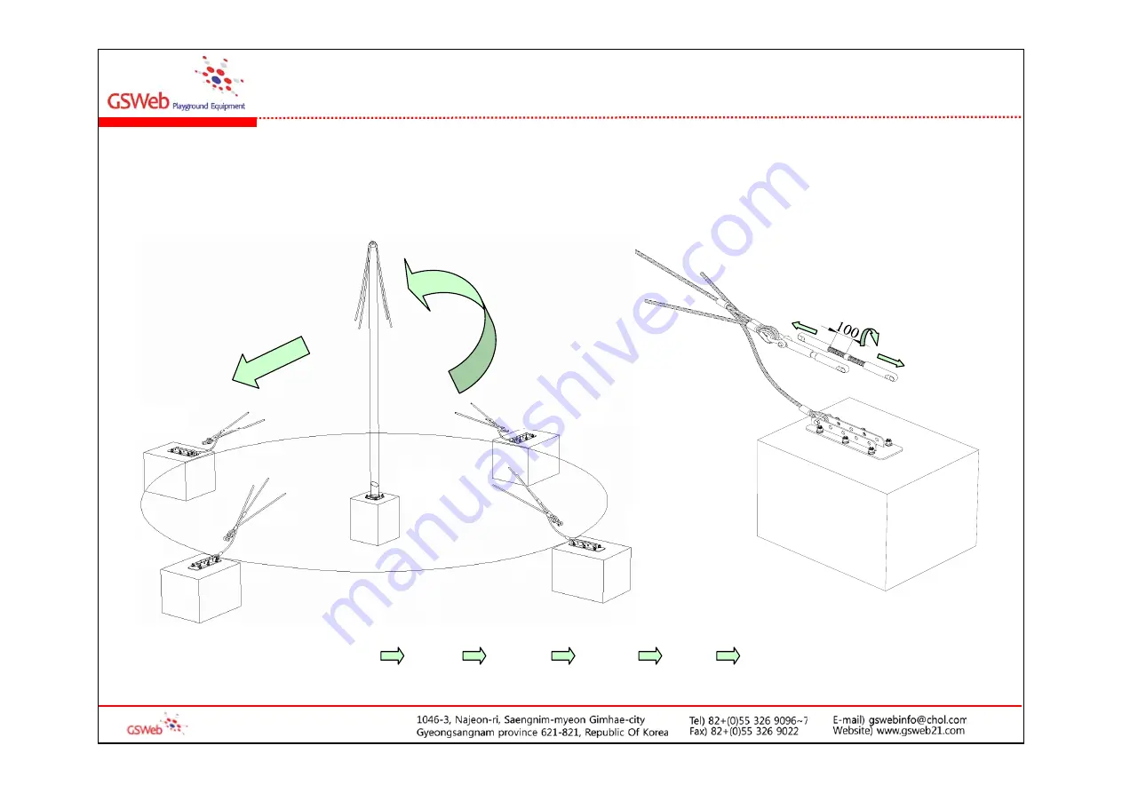 GSWeb Playground Equipment GS-W1002 Manual Download Page 16