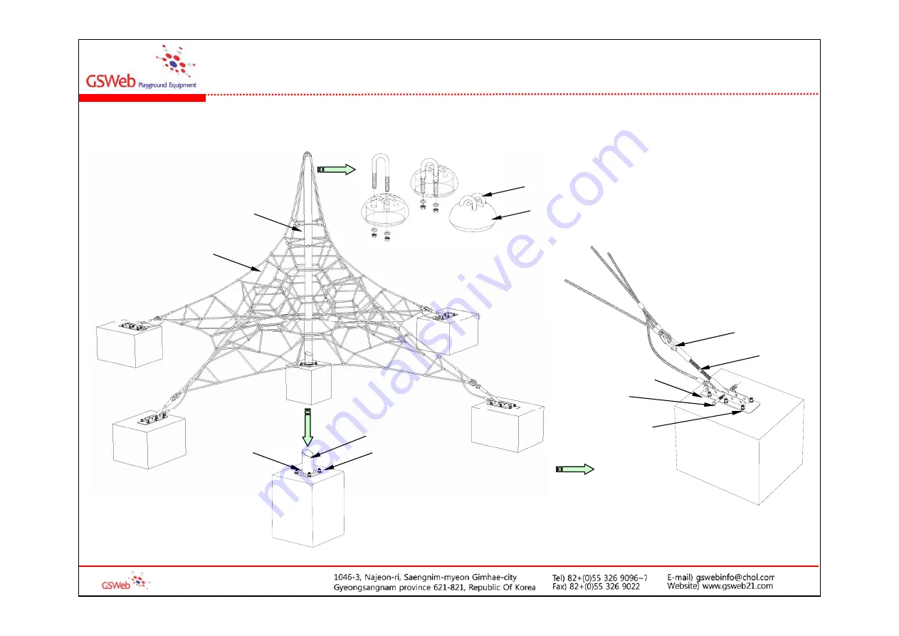 GSWeb Playground Equipment GS-W1002 Manual Download Page 19