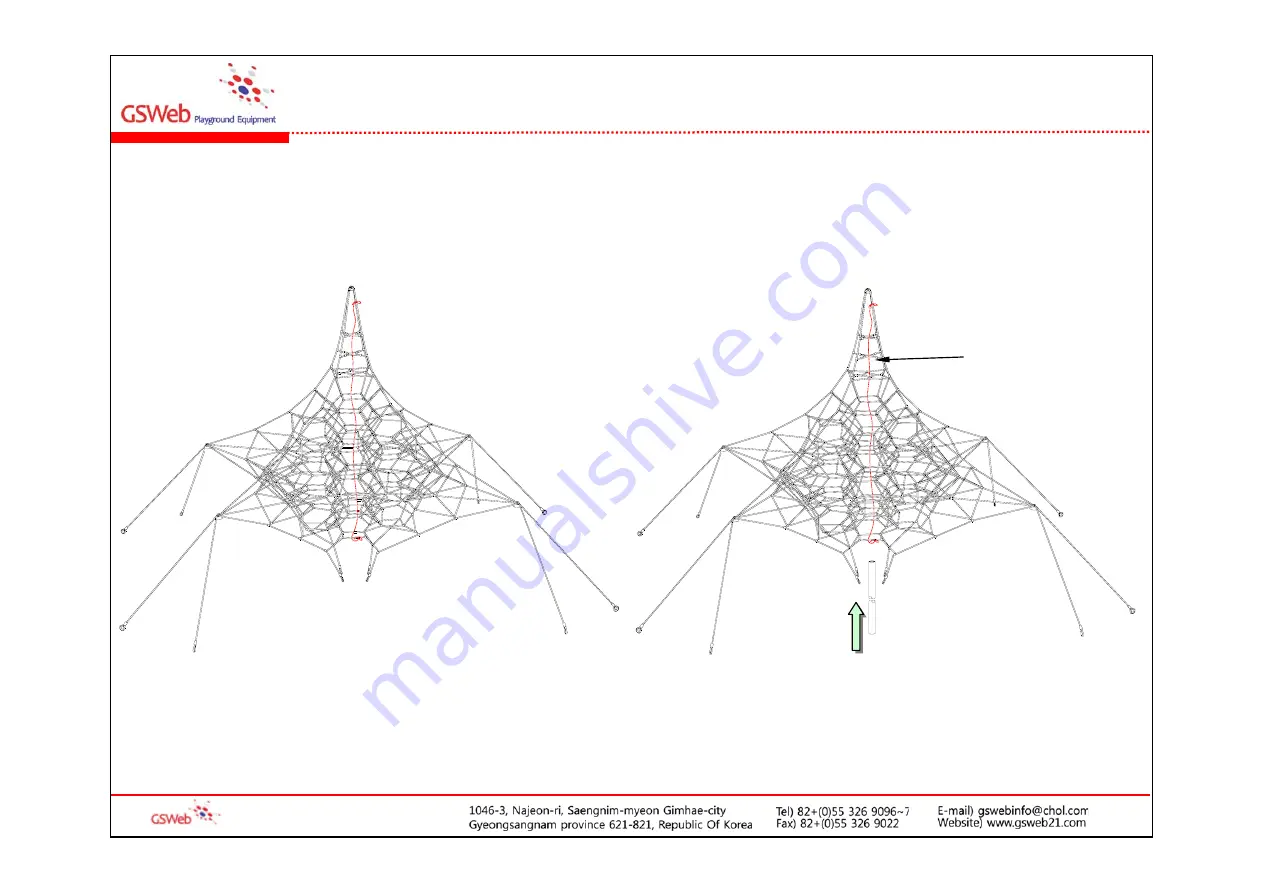 GSWeb Playground Equipment GS-W1004 Installation Manual Download Page 10