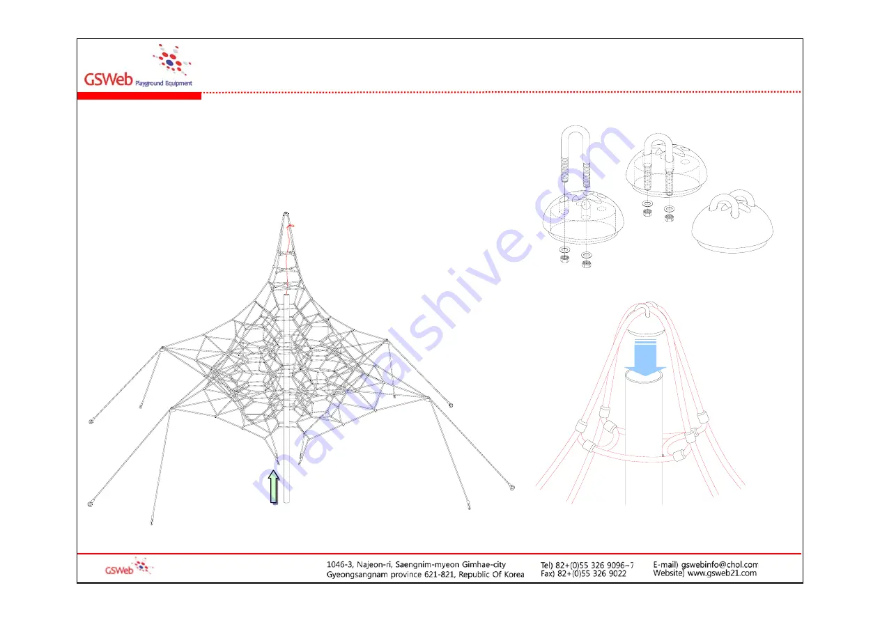 GSWeb Playground Equipment GS-W1004 Installation Manual Download Page 11