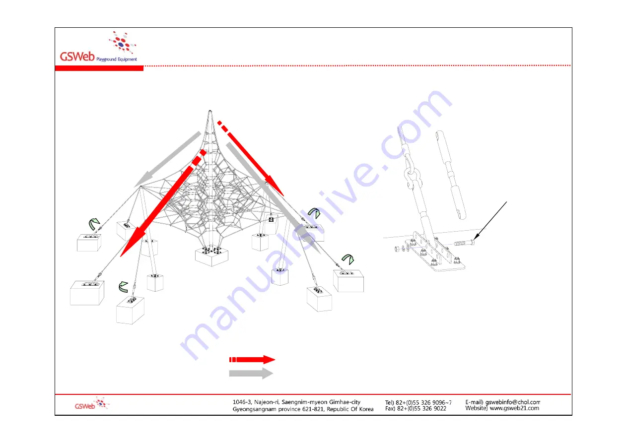 GSWeb Playground Equipment GS-W1004 Installation Manual Download Page 14