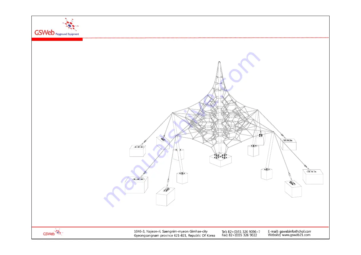 GSWeb Playground Equipment GS-W1004 Installation Manual Download Page 15