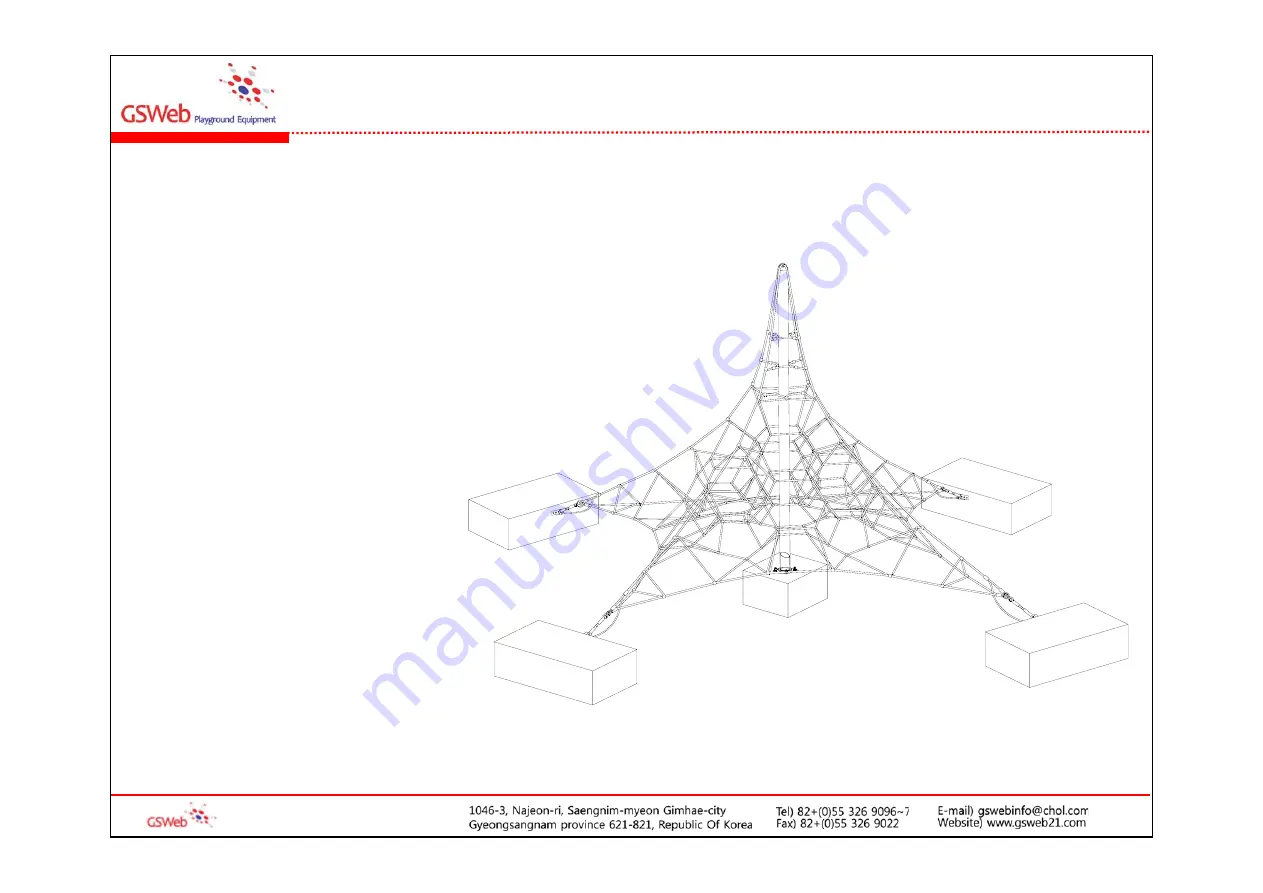 GSWeb Playground Equipment GS-W1006 Скачать руководство пользователя страница 3