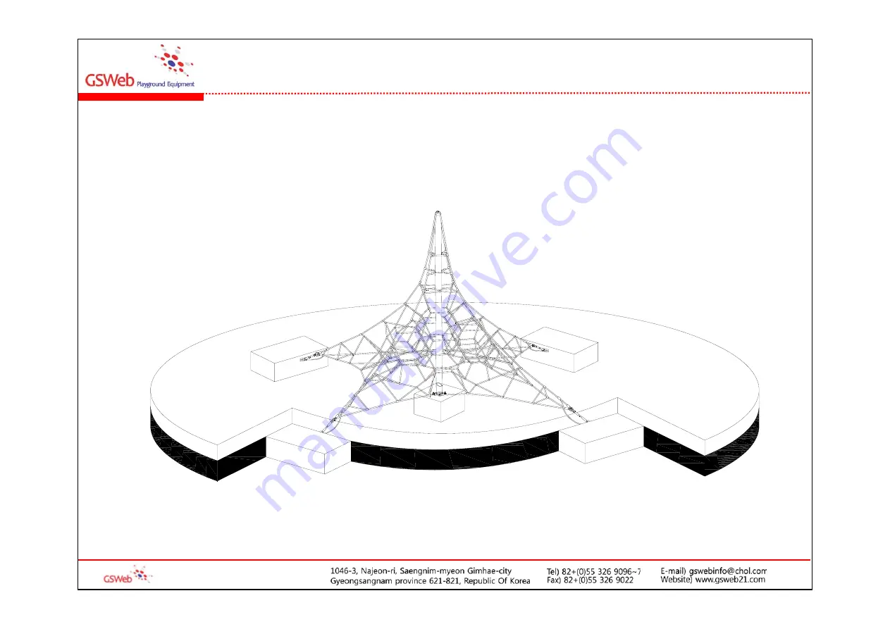 GSWeb Playground Equipment GS-W1006 Installation Manual Download Page 20