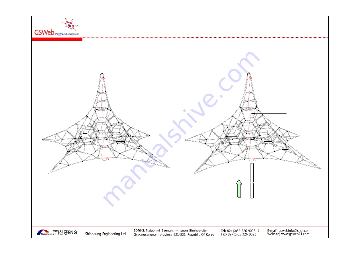 GSWeb Playground Equipment GS-W2003 Installation Manual Download Page 10