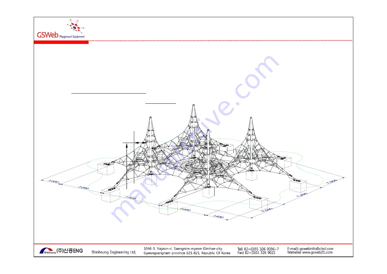 GSWeb Playground Equipment GS-W4002 Скачать руководство пользователя страница 3