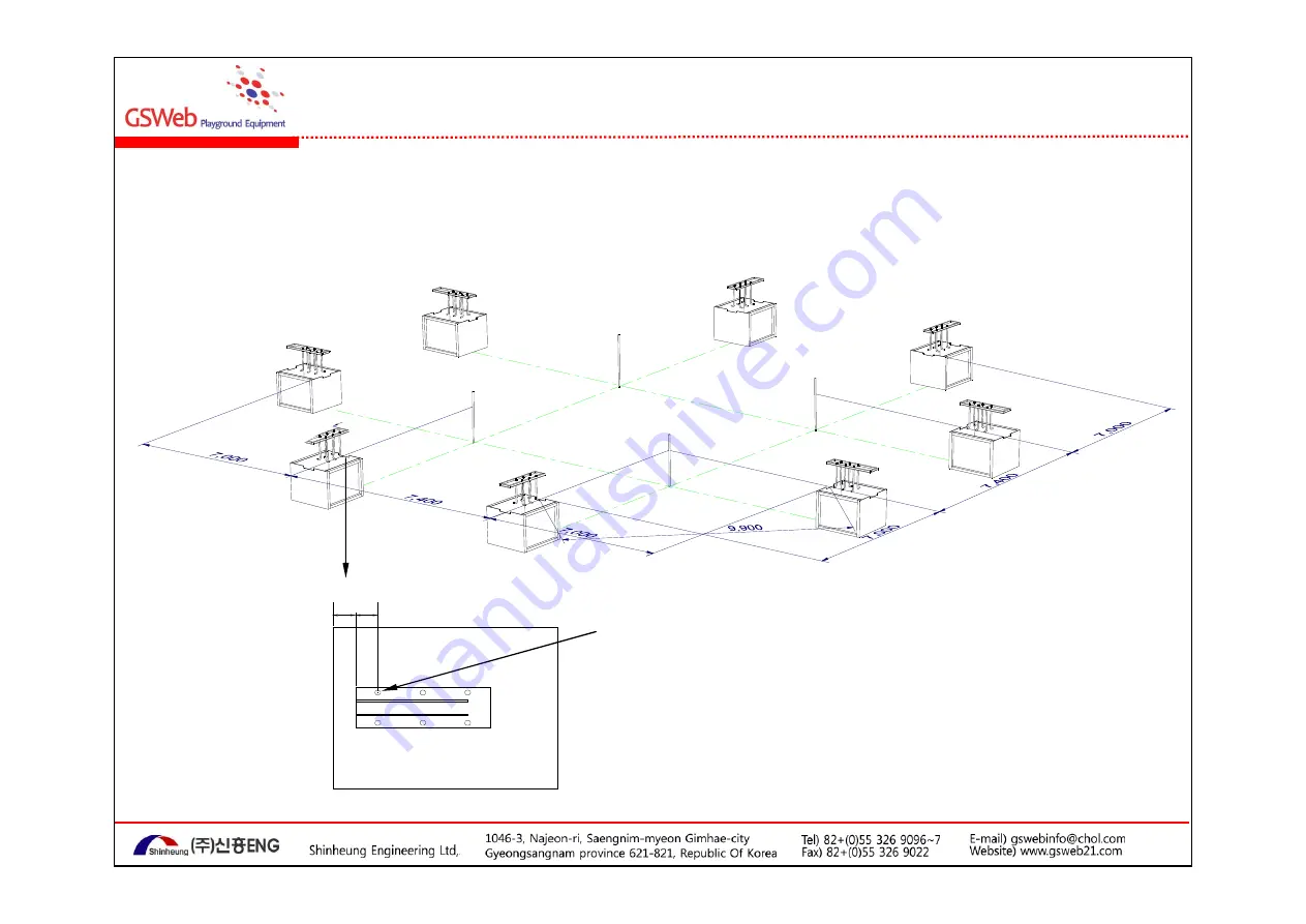 GSWeb Playground Equipment GS-W4002 Скачать руководство пользователя страница 5