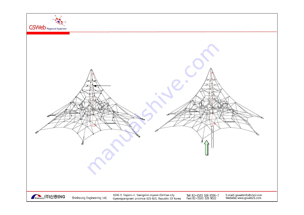 GSWeb Playground Equipment GS-W6002 Installation Manual Download Page 10