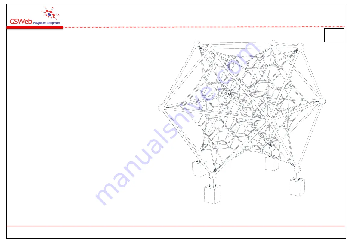 GSWeb Playground Equipment GS-W803 Installation Manual Download Page 1