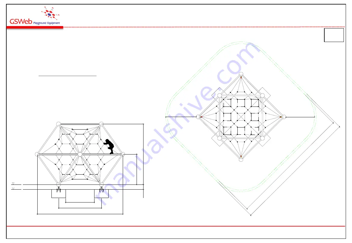 GSWeb Playground Equipment GS-W803 Installation Manual Download Page 3