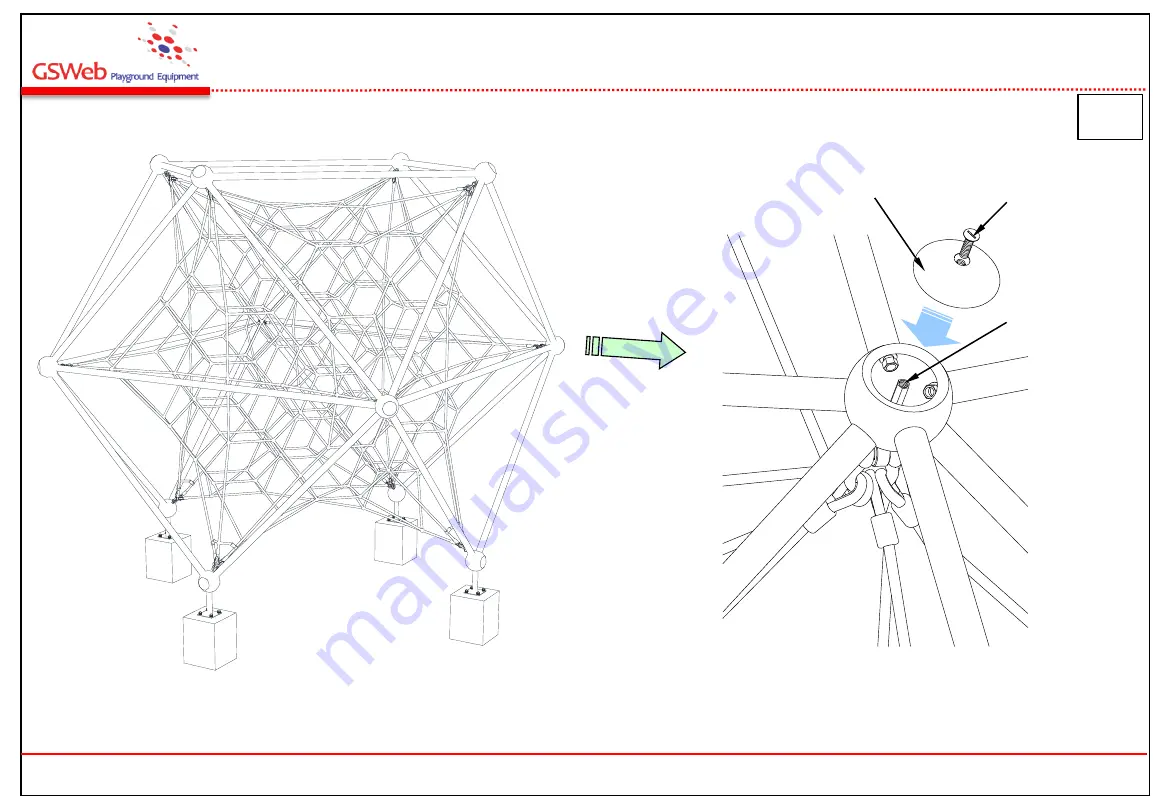 GSWeb Playground Equipment GS-W803 Installation Manual Download Page 9