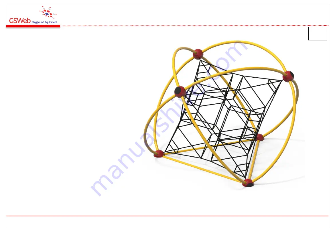 GSWeb Playground Equipment IGLOO NET Sphere M Installation Manual Download Page 2