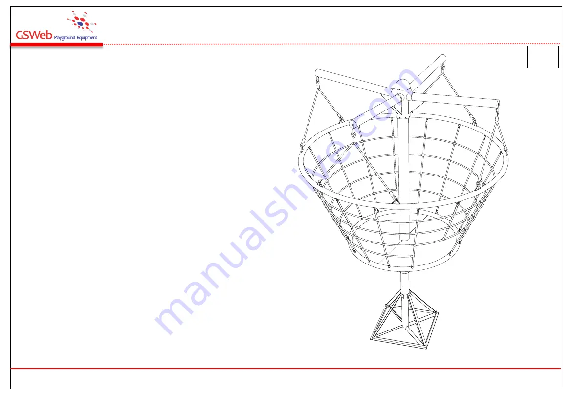 GSWeb Playground Equipment SPACE CRAFT Installation Manual Download Page 1