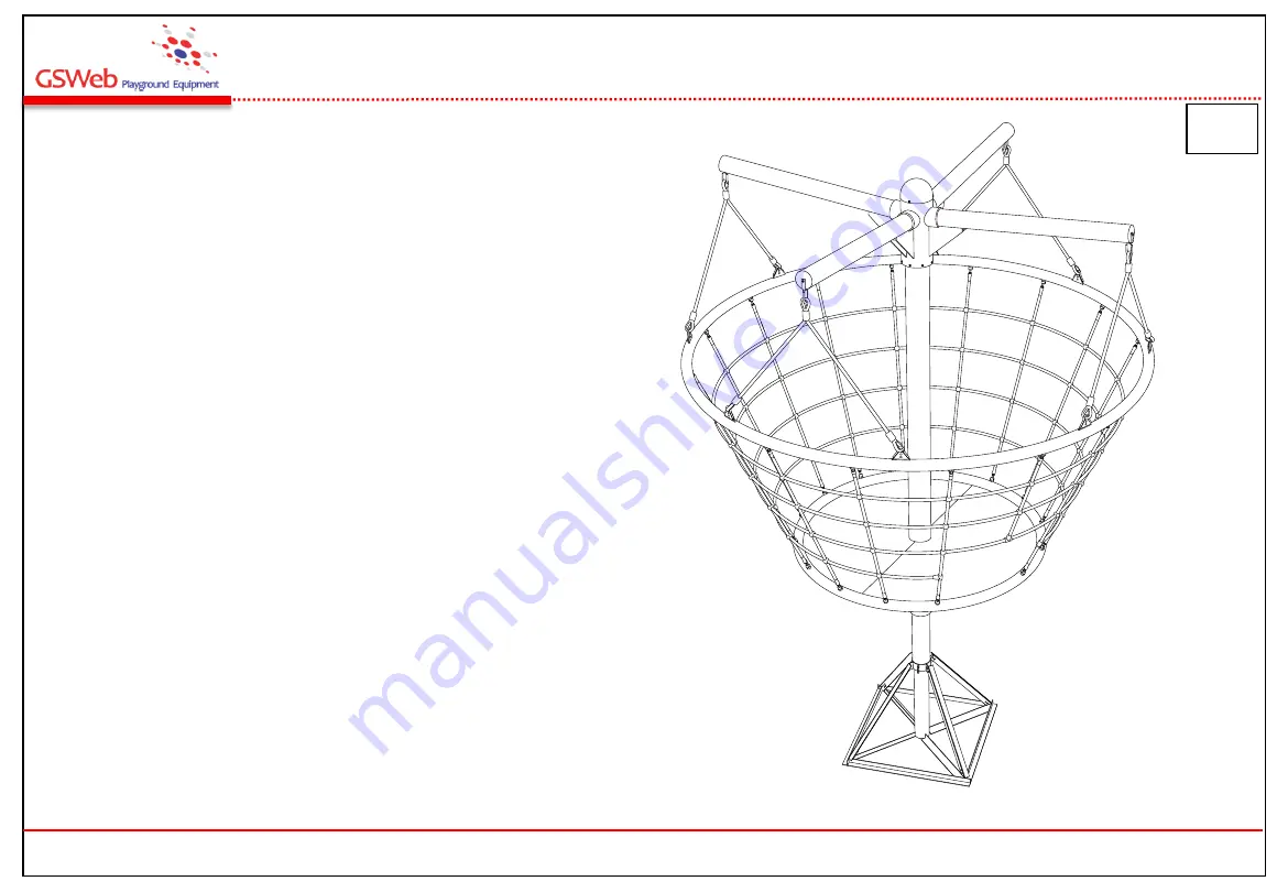 GSWeb Playground Equipment SPACE CRAFT Installation Manual Download Page 2