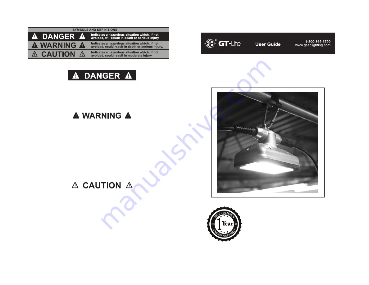 GT-Lite GT-421 User Manual Download Page 1