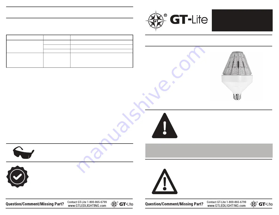 GT-Lite GT-CTB-40A Quick Start Manual Download Page 1