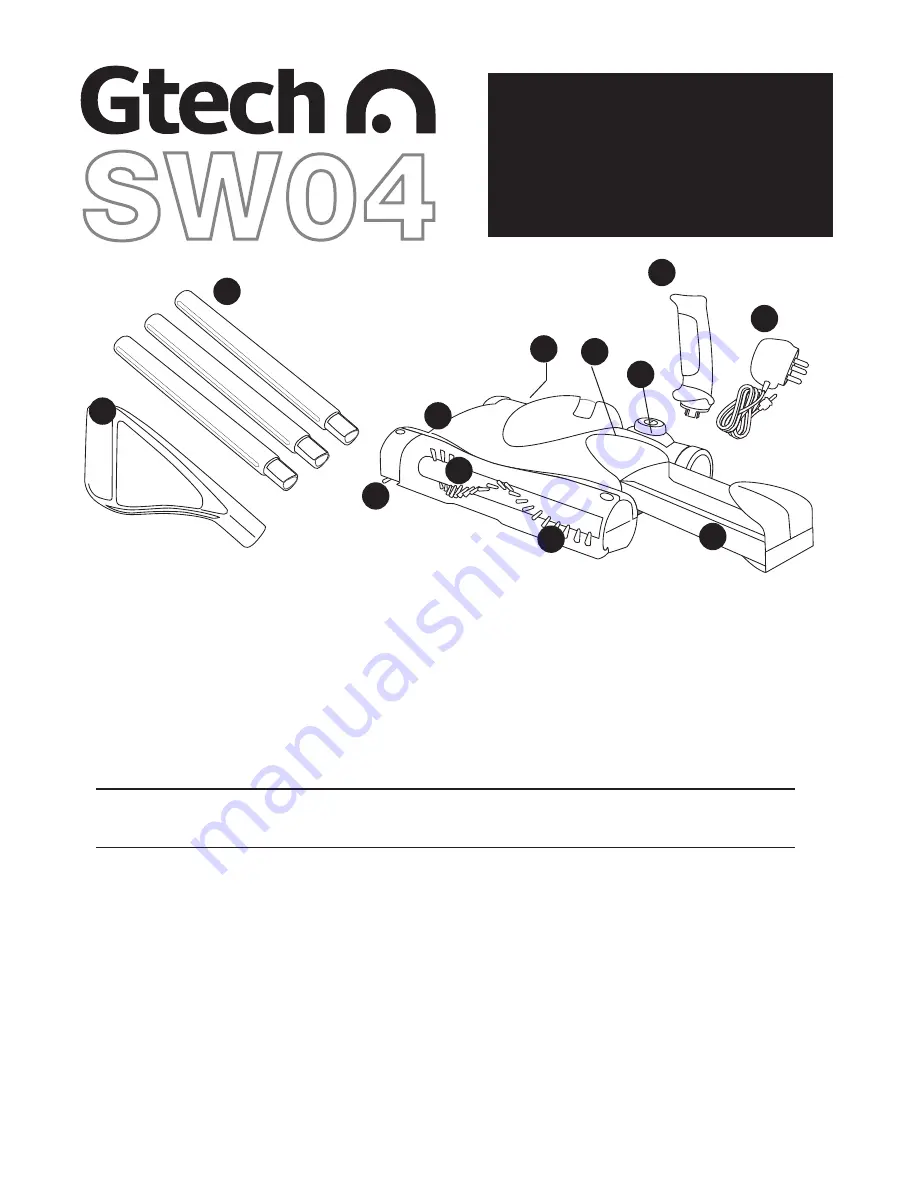 Gtech SW04 Manual Download Page 1