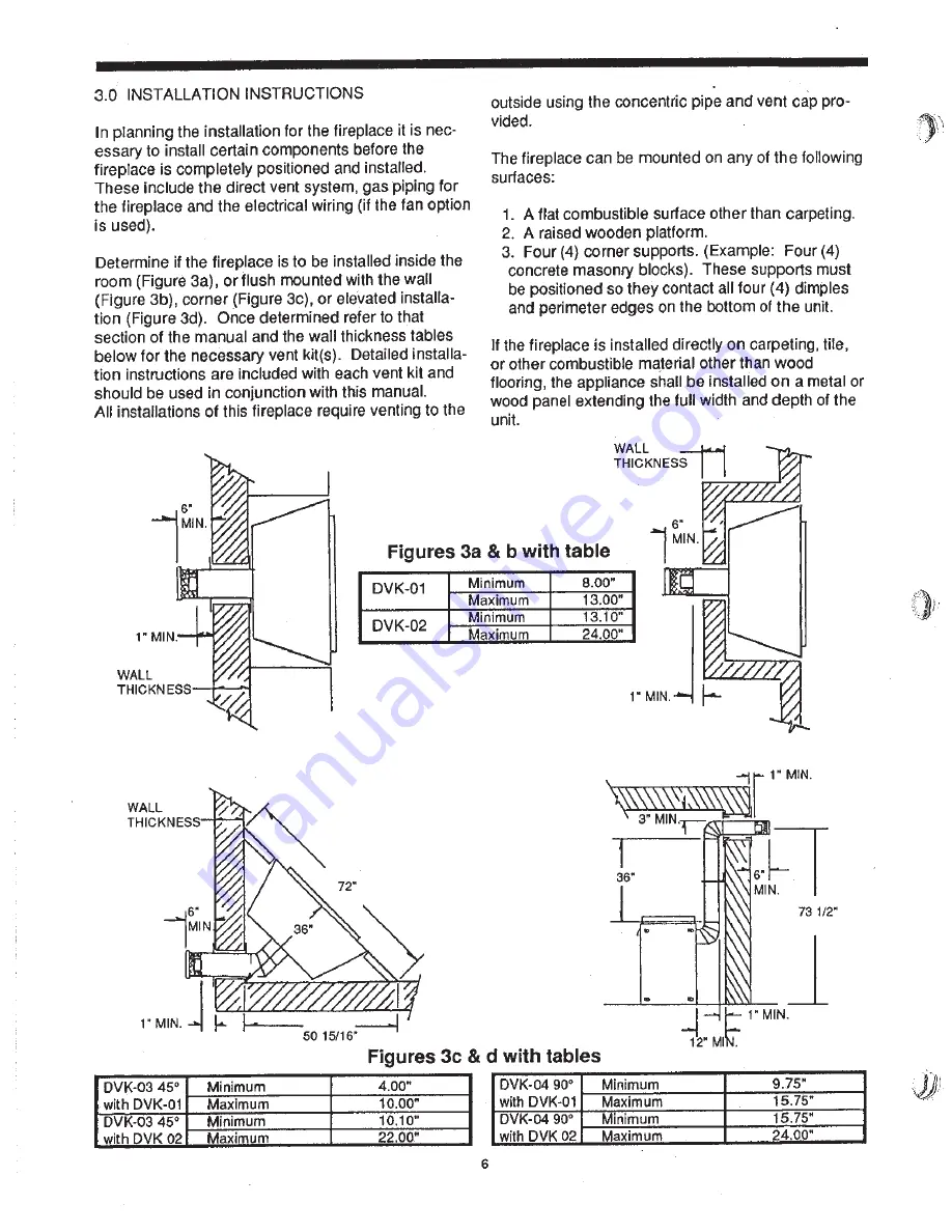 GTI 6000 GDV Gas 36 DV 88 Installation And Operation Instructions Manual Download Page 7