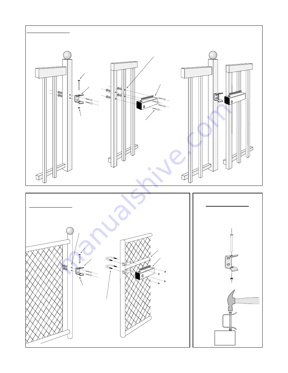 GTO Automatic Gate Lock Installation Manual Download Page 4