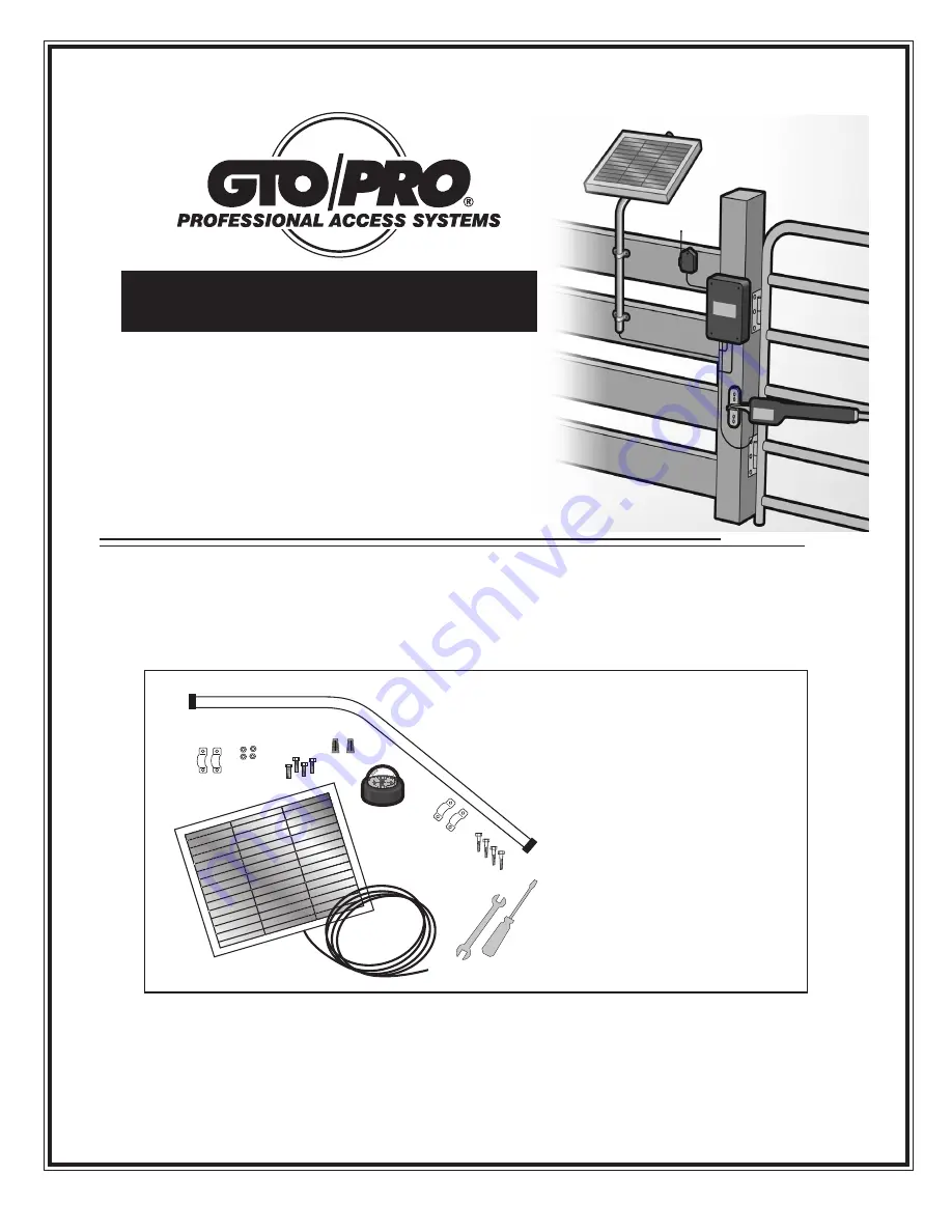 GTO FM-122 Installation Manual Download Page 1