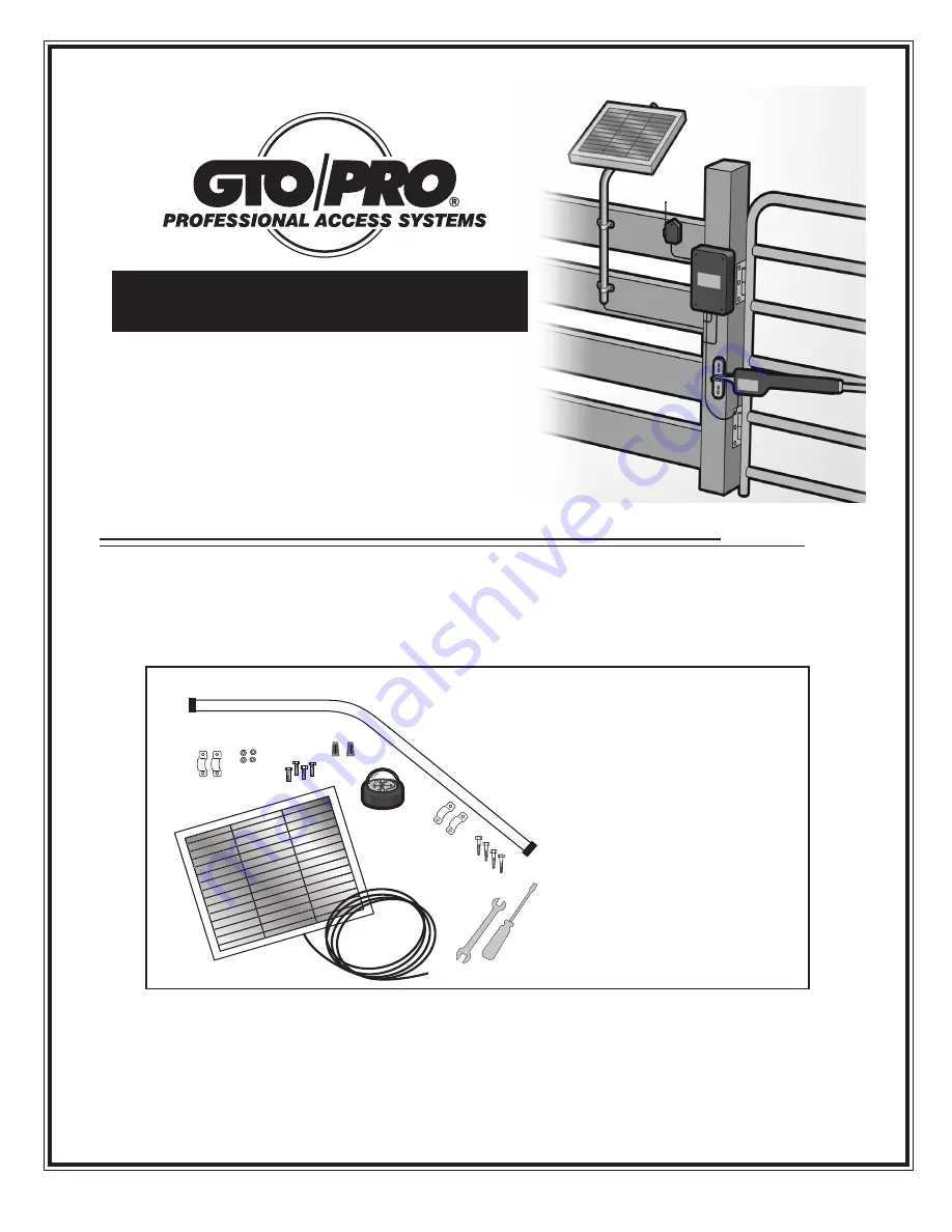 GTO FM-123 Installation Manual Download Page 1