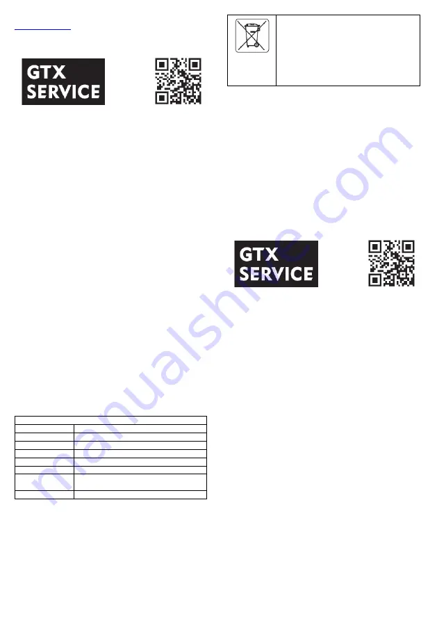 GTX 99-038 Instruction Manual Download Page 2