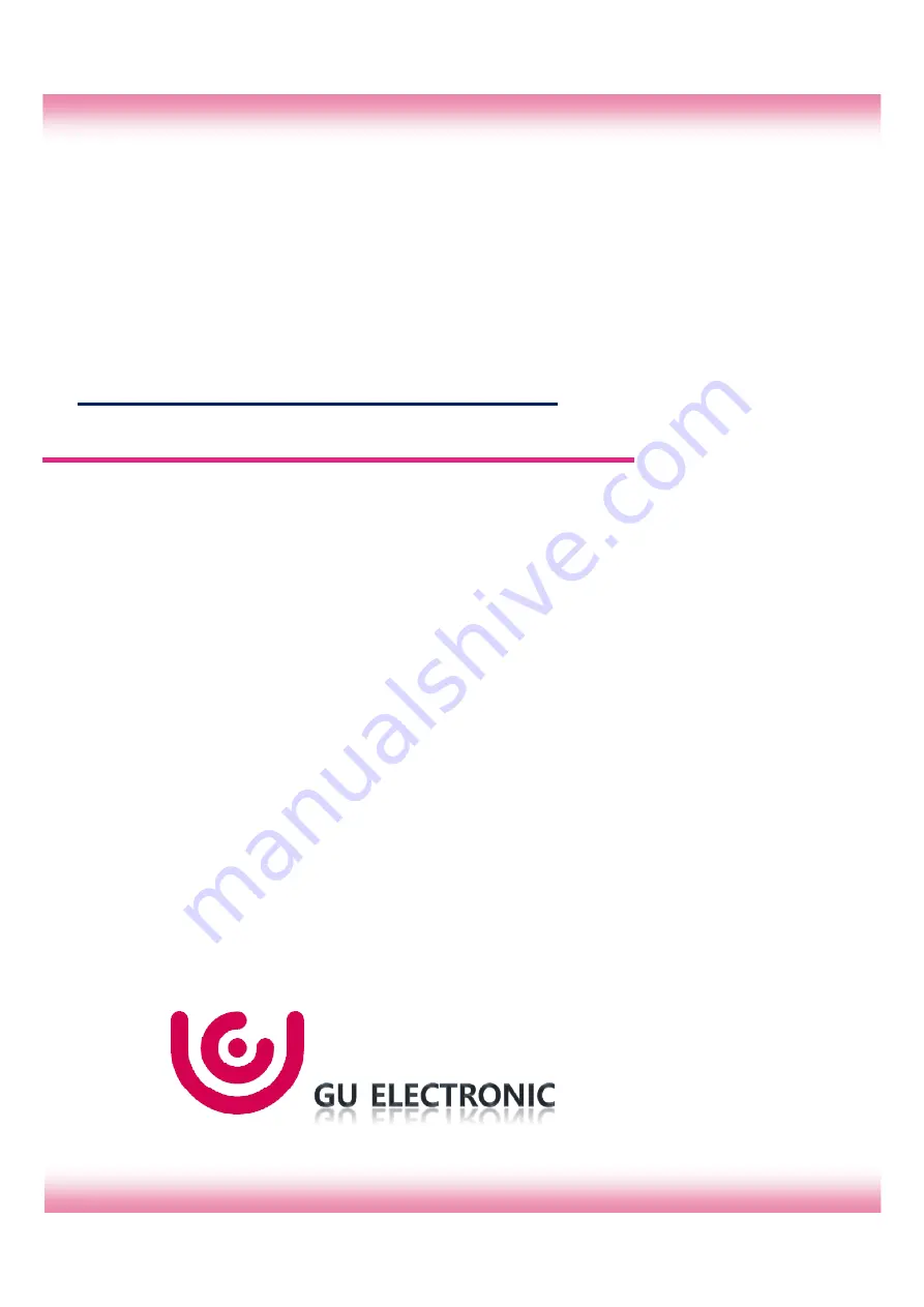 GU Electronic AD-4G-151223 Скачать руководство пользователя страница 1