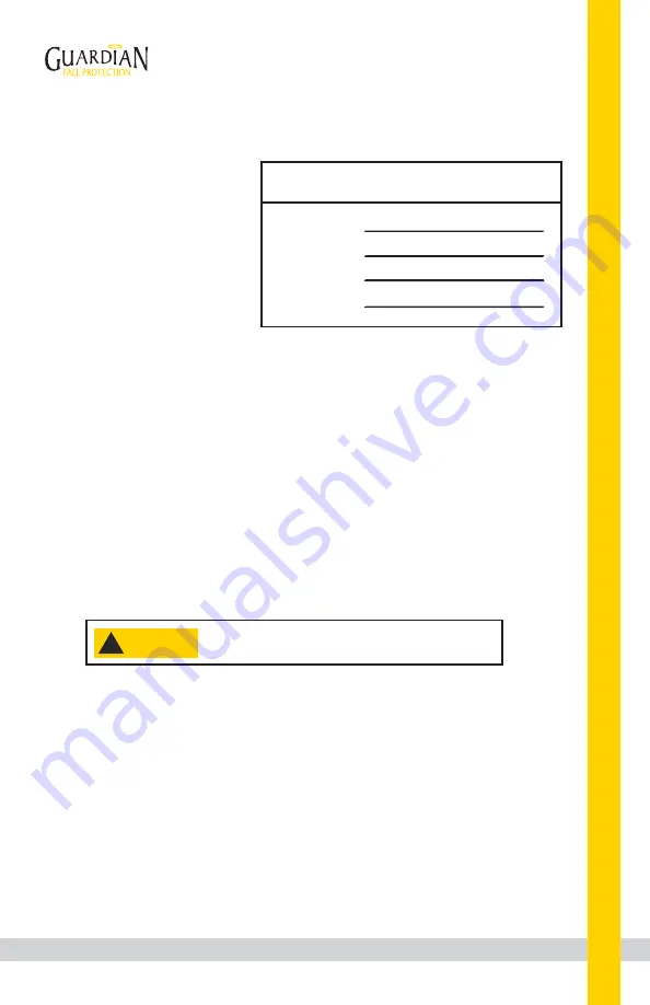 Guardian Fall Protection SSMR G-Rail Base Instruction Manual Download Page 2