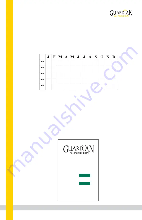 Guardian Fall Protection SSMR G-Rail Base Instruction Manual Download Page 5