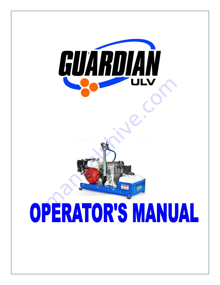 Guardian 55 ES Operator'S Manual Download Page 1