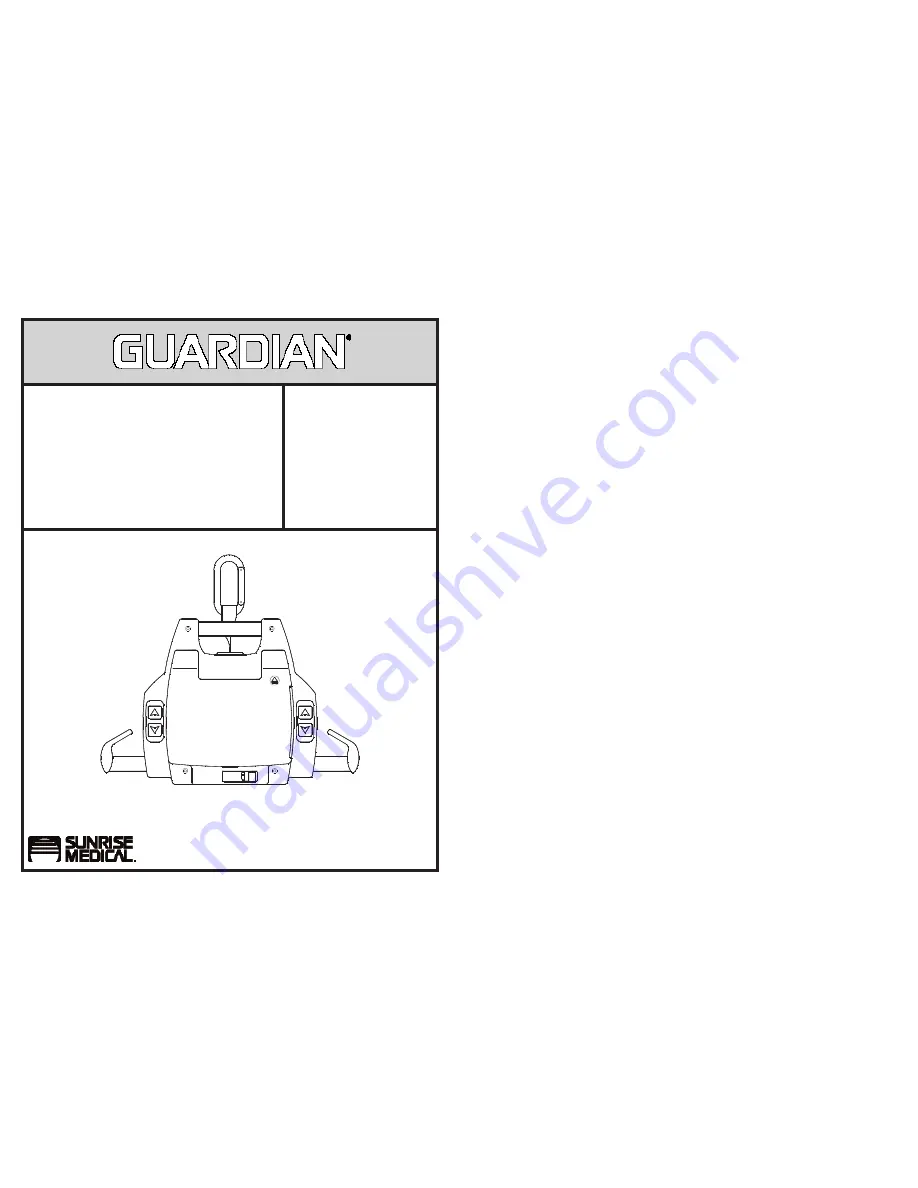 Guardian Voyager Portable Ceiling Lift System 98000 Installation Instructions Manual Download Page 1