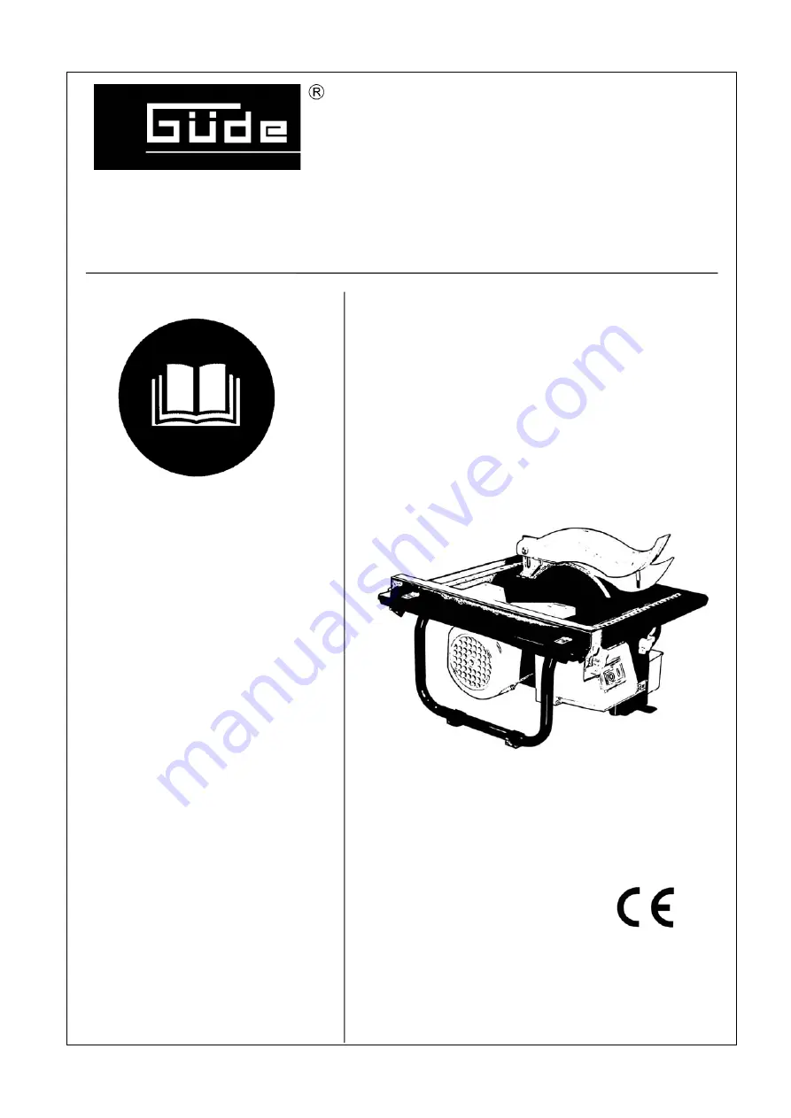 GÜDE 4015671554109 Manual Download Page 1