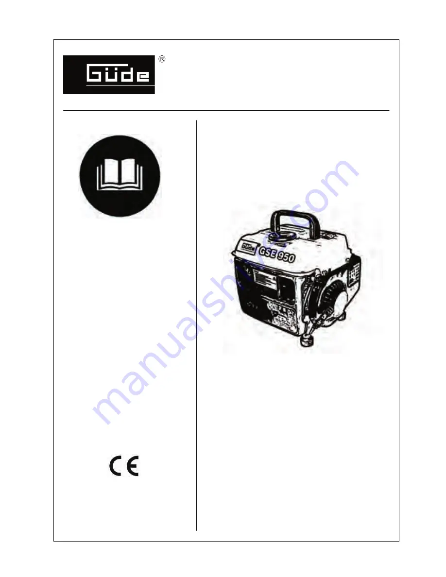 Gude GSE 950 Manual Download Page 1