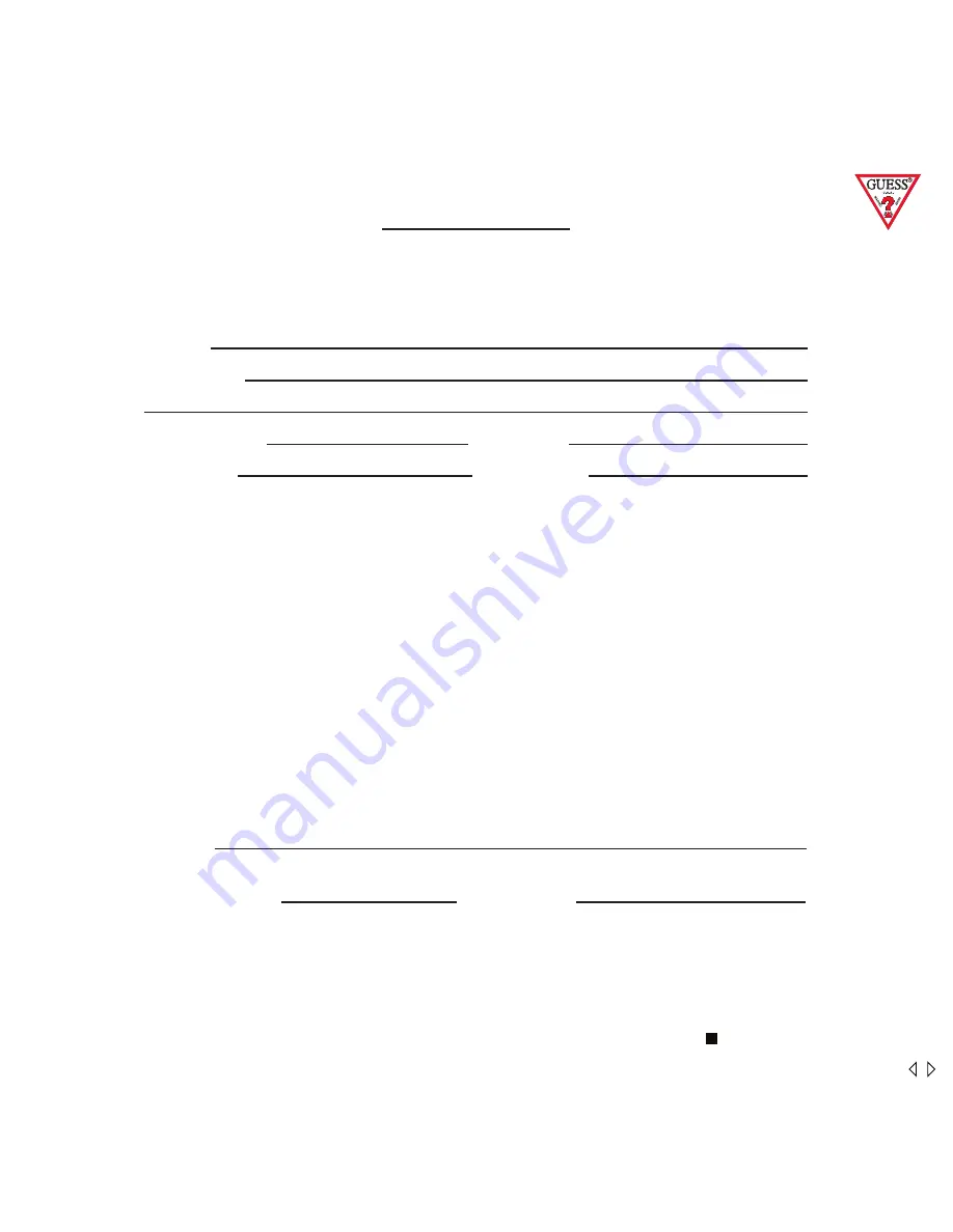 Guess W0016L1 Operating Instructions Manual Download Page 48