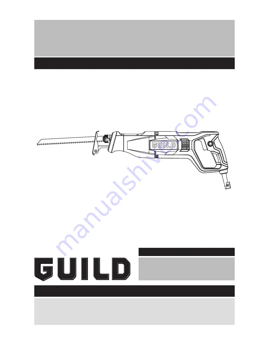 Guild PSR800G Instruction Manual Download Page 1