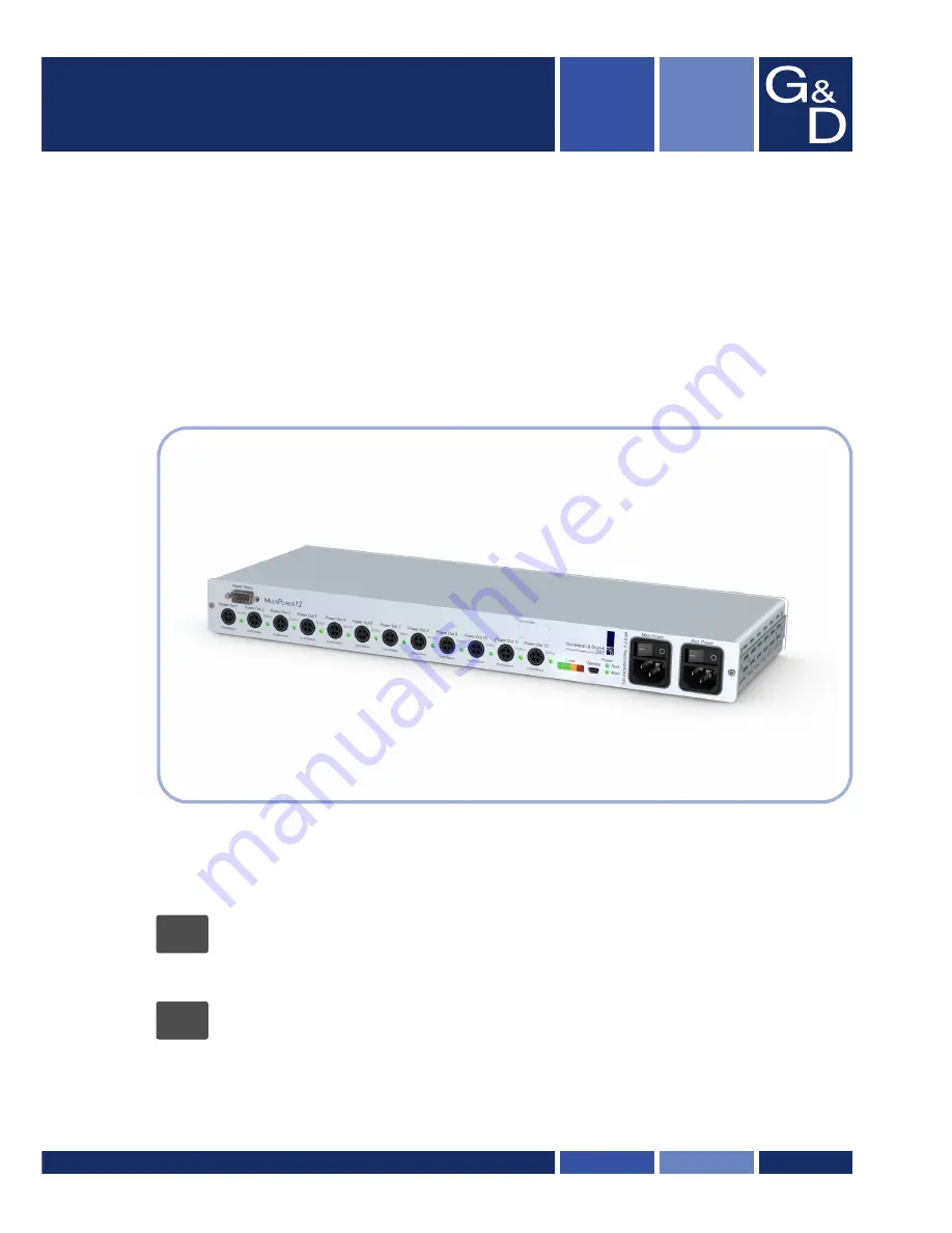 Guntermann & Drunck MultiPower-12 Installation Manual Download Page 1