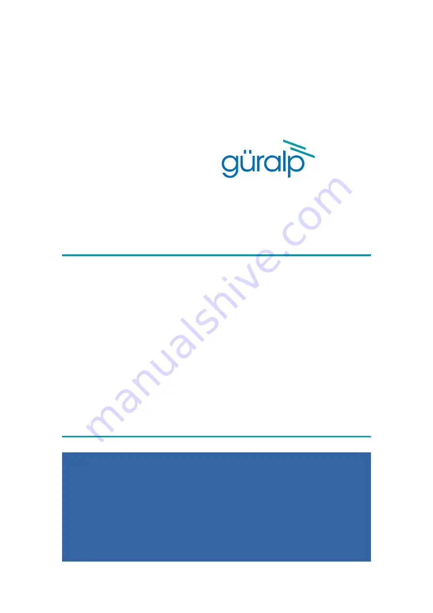 Güralp Certimus Technical Manual Download Page 1