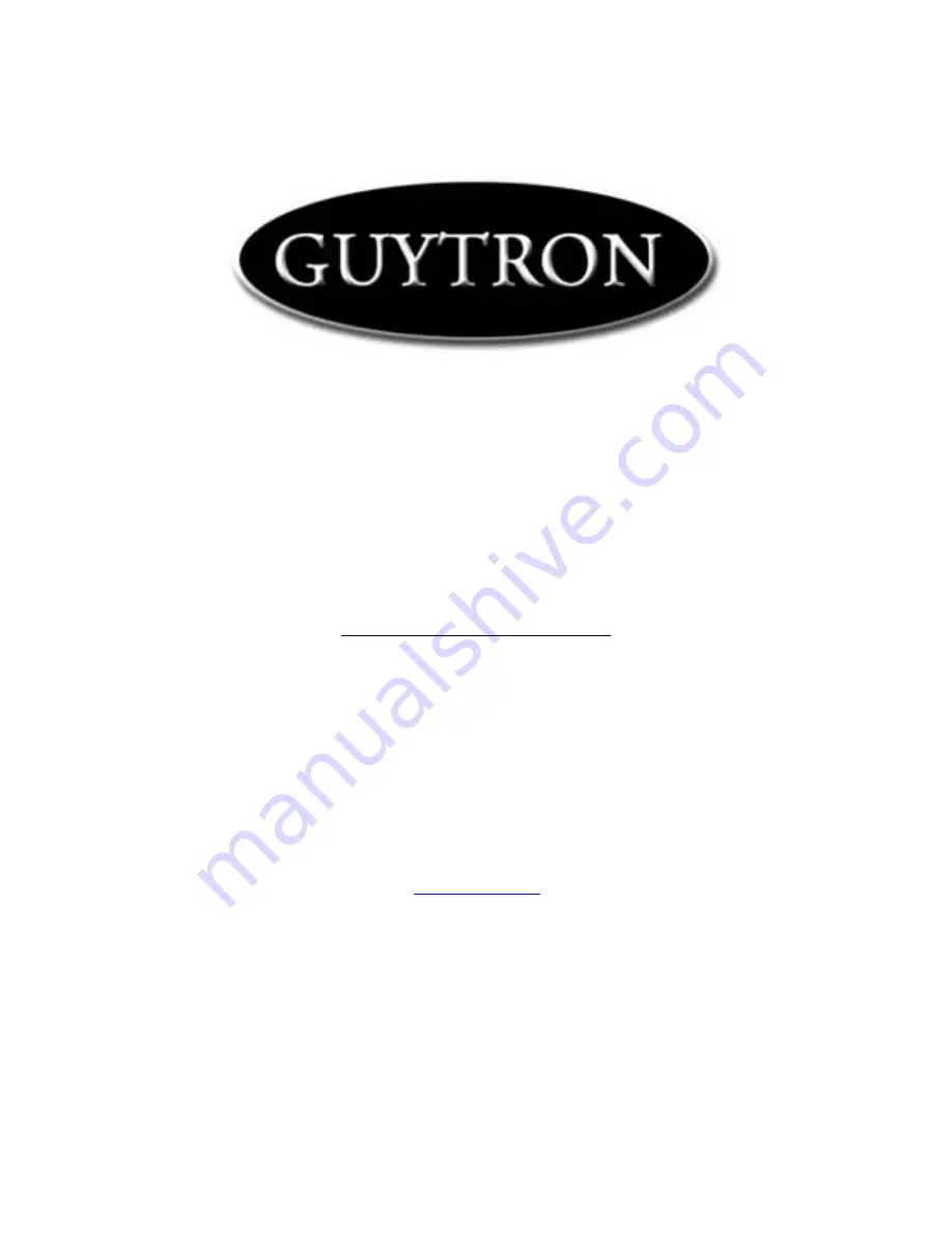 Guytron Gt-100 Owner'S Manual Download Page 1