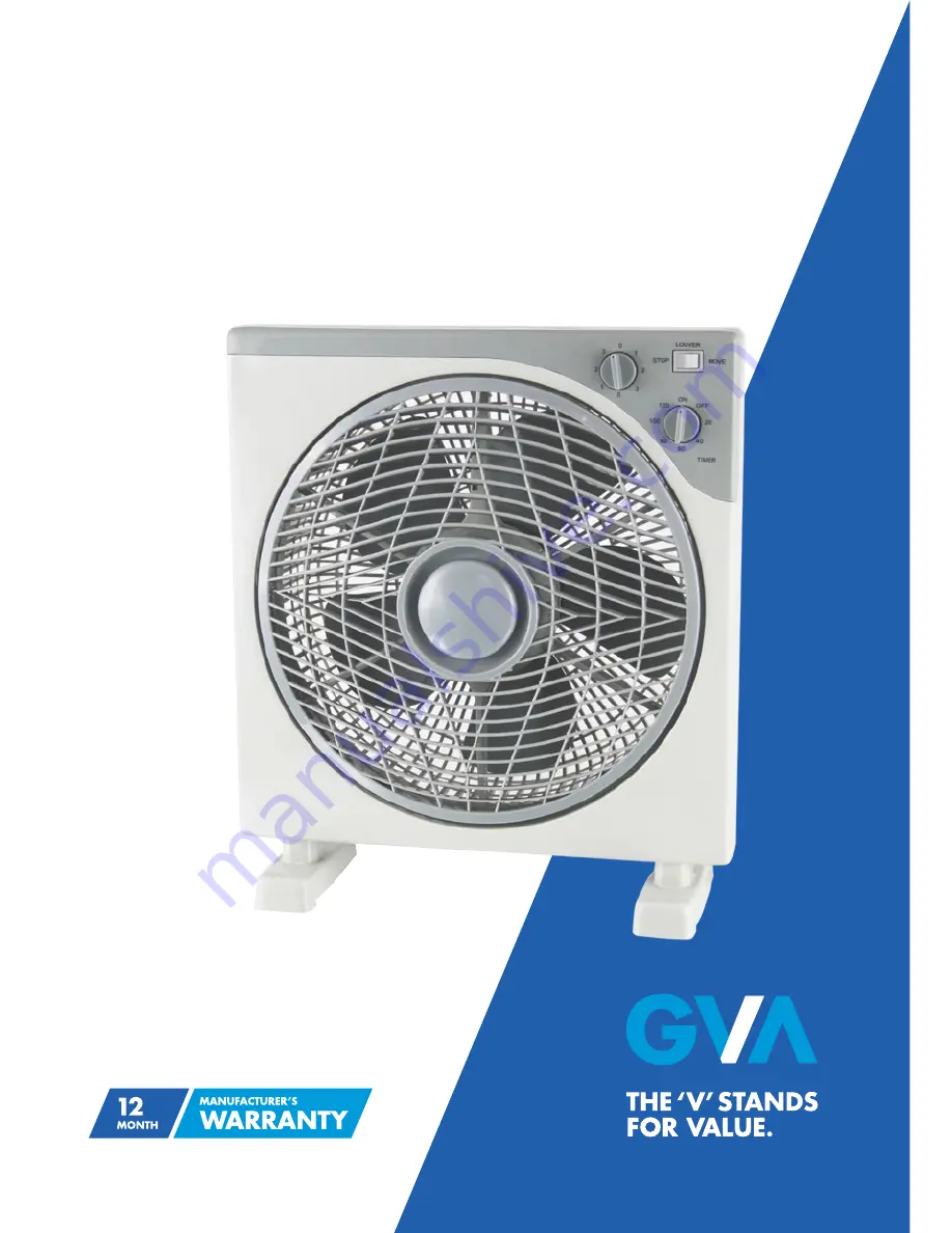 GVA G30BFW15 Instruction Manual Download Page 1