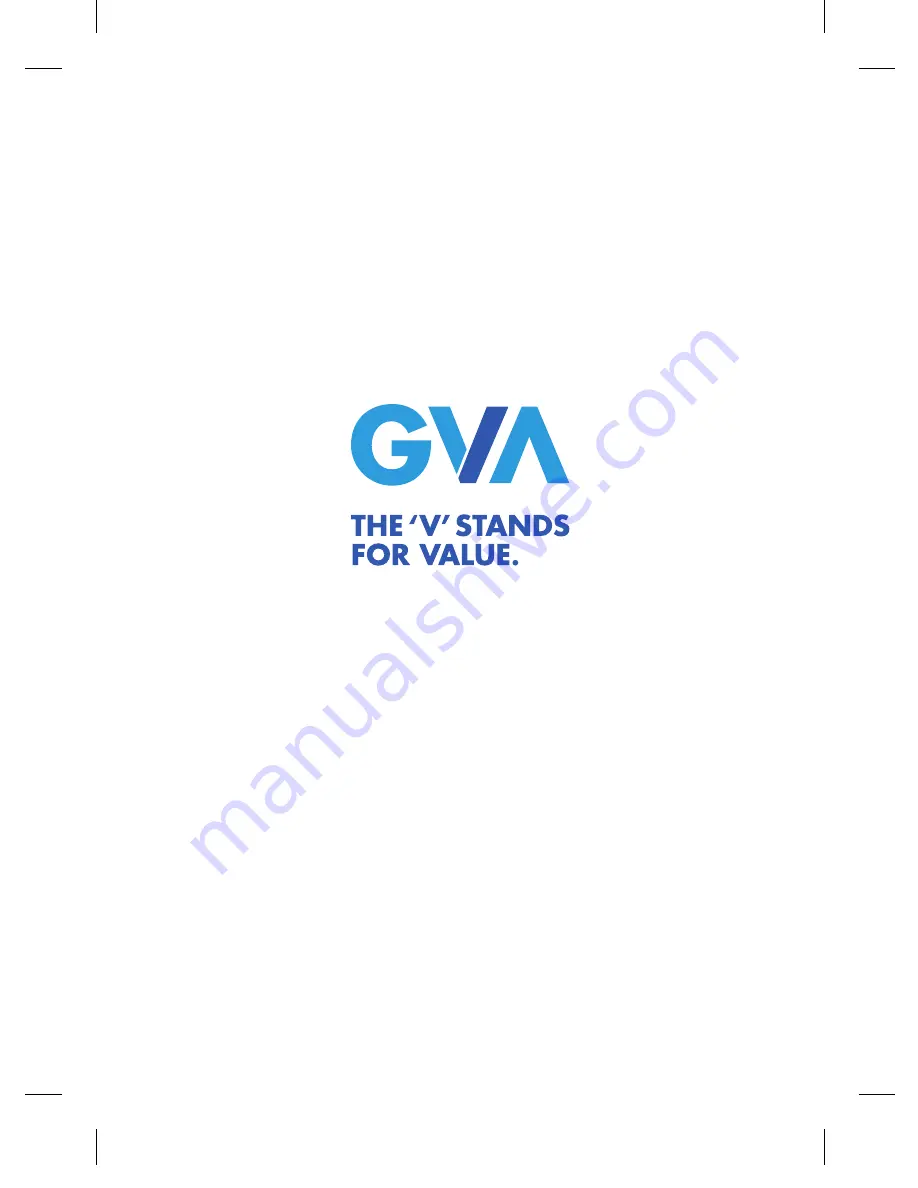 GVA G40PFS15 Instruction Manual Download Page 16