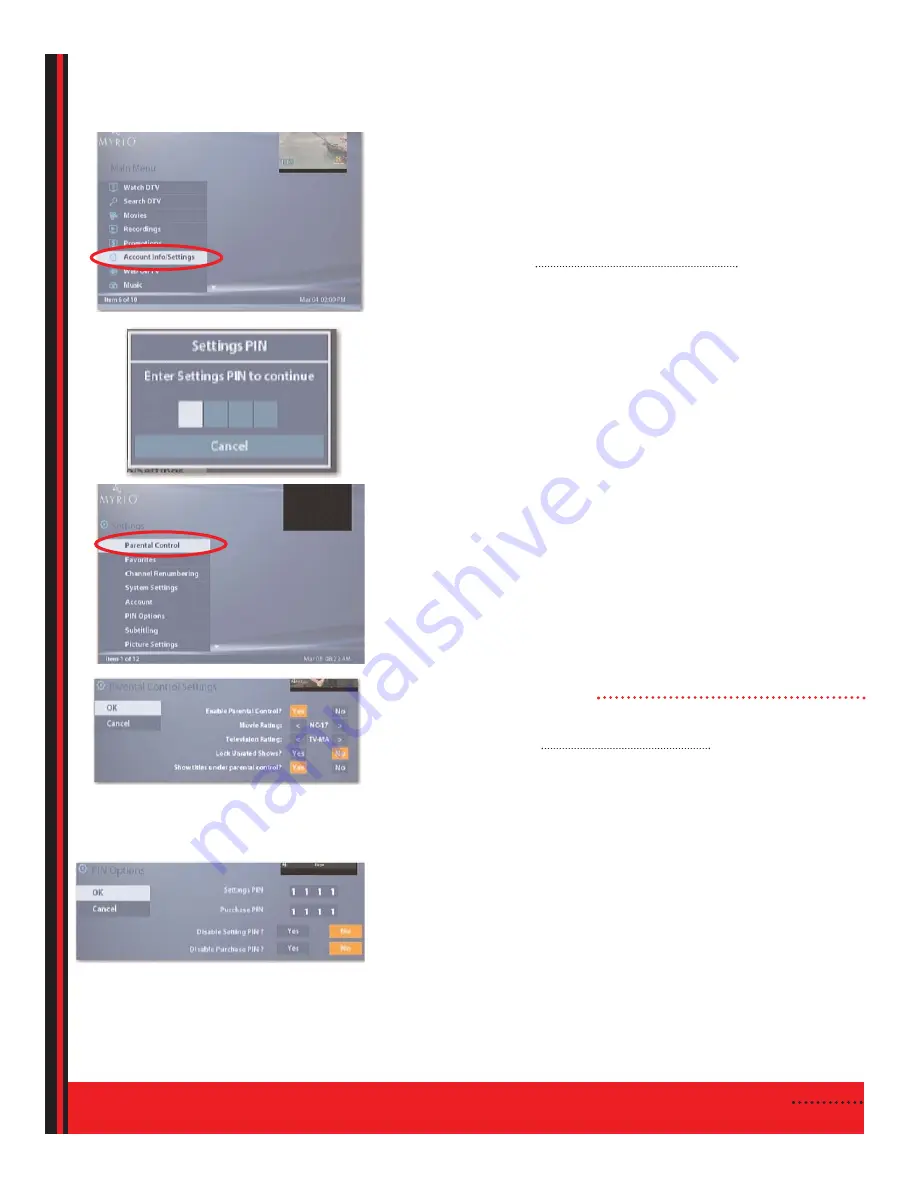 GVTV remote control User Manual Download Page 7