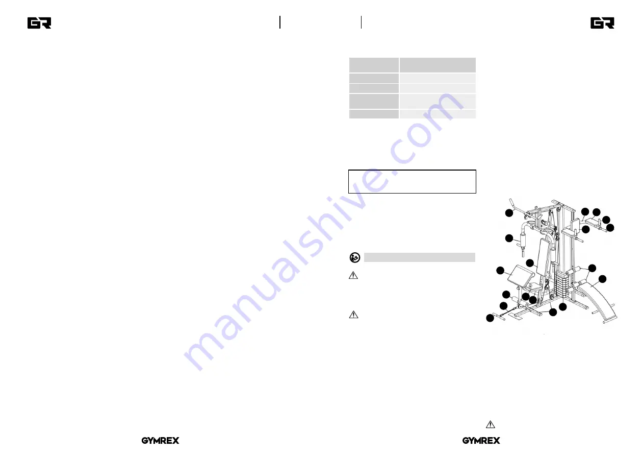 Gymrex GR-MG10 User Manual Download Page 12