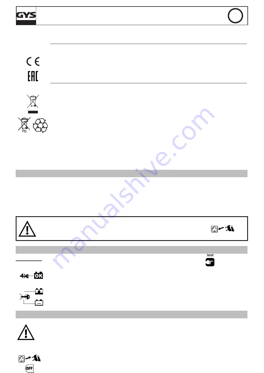 GYS 025523 Manual Download Page 16