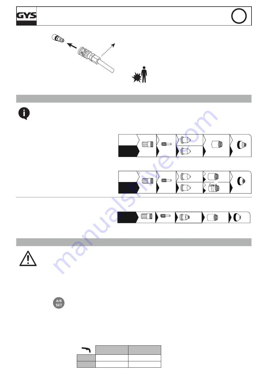 GYS CUTTER 70 CT Manual Download Page 8